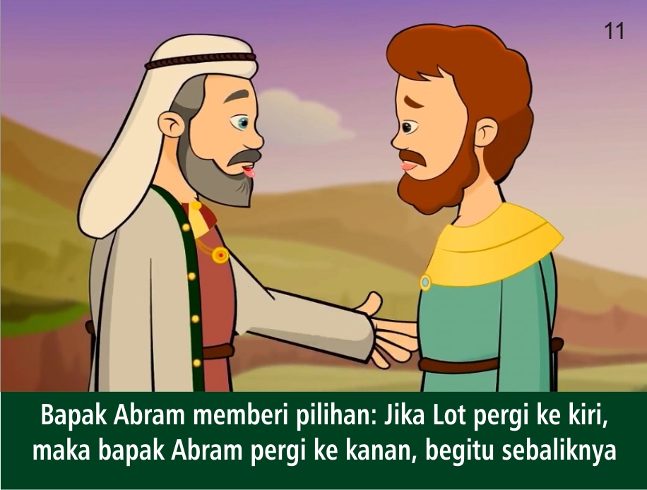 Komik Alkitab Anak Abram dan Lot Berpisah