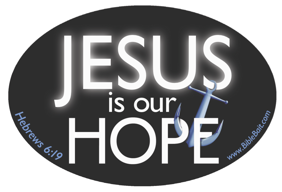 Jesus Is Our Hope Bumper Sticker