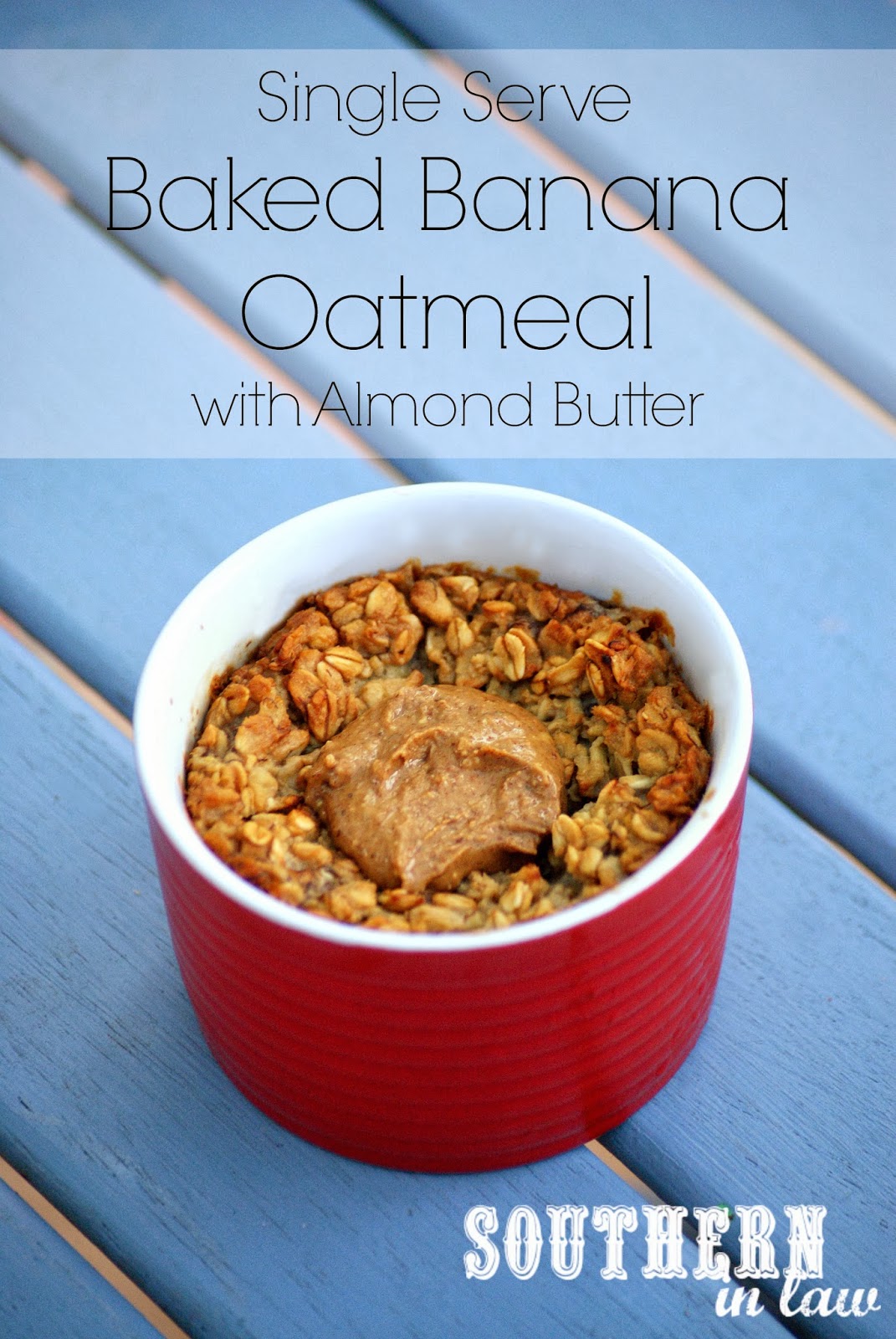 Southern In Law: Recipe: Baked Banana Oatmeal Cups with Almond Butter