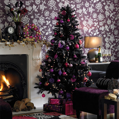 Christmas Decoration  Ideas for Black Christmas trees 