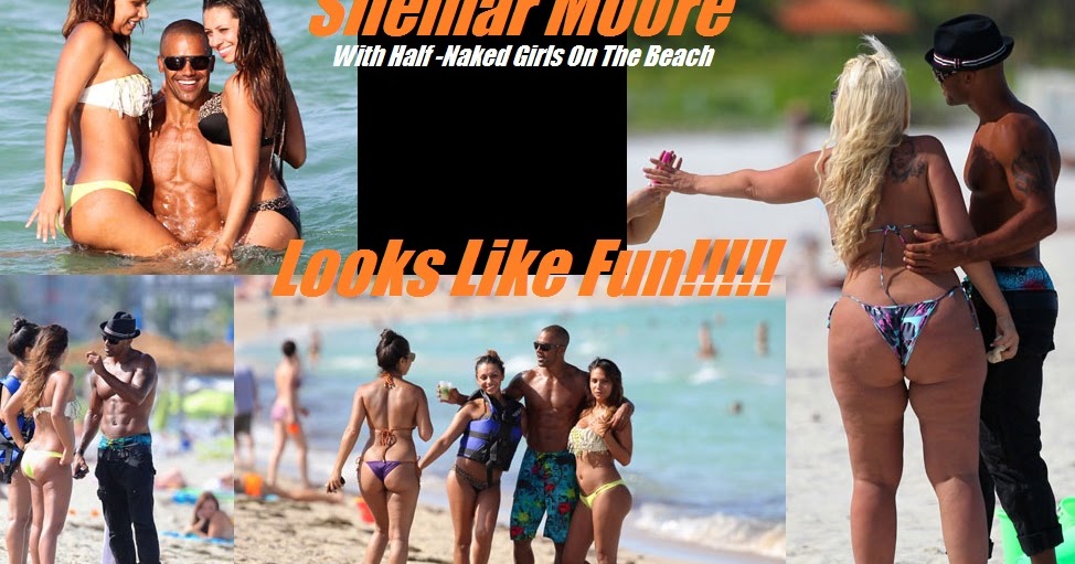Naked Bitch On The Beach - Shemar Moore Frolics With Half-Naked Girls On Beach Does He Do Anything  Else?