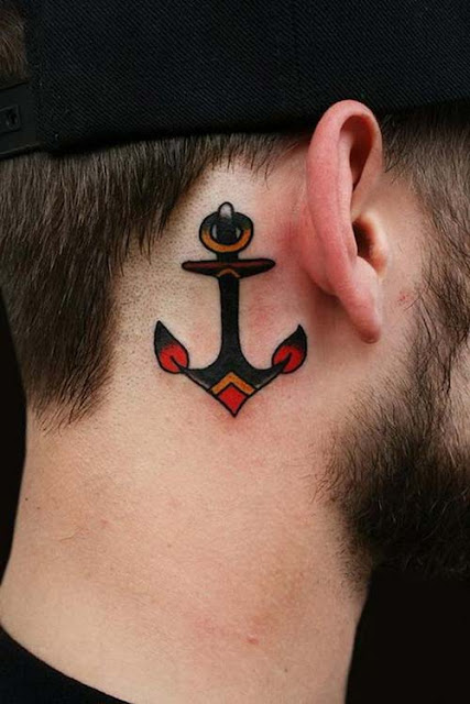 kulak arkası çapa dövmeleri behind ear anchor tattoos kulak arkası çapa dövmeleri behind ear anchor tattoos