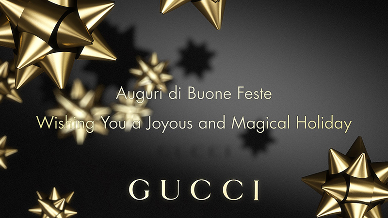 Gucci holiday message
