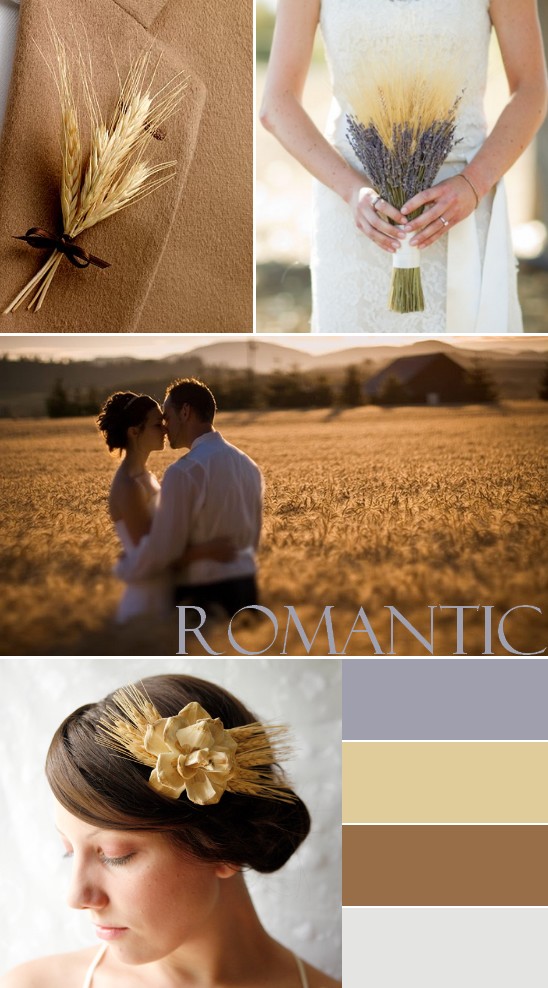 Romantic fall wedding colors