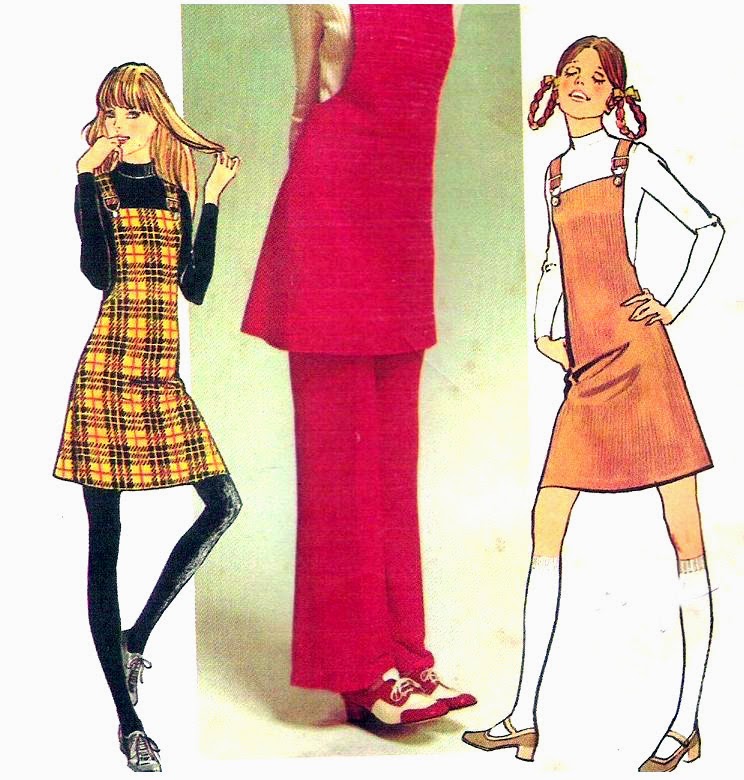 Vintage Sewing Patterns 1971Simplicity 9525 Vintage Sewing Pattern Misses Mini Jumper Pants
