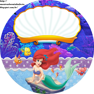 The Little Mermaid Birthday Free Printable Cupcake Wrappers and Toppers. The Little Mermaid Birthday Free Printable Cupcake Wrappers and Toppers.