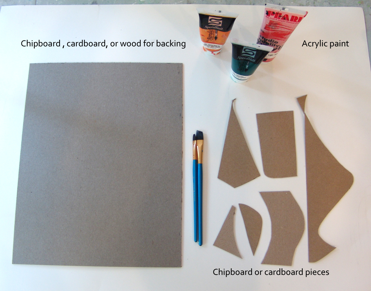 Cool Stuff Art Gallery Cardboard Mosaic Art Project