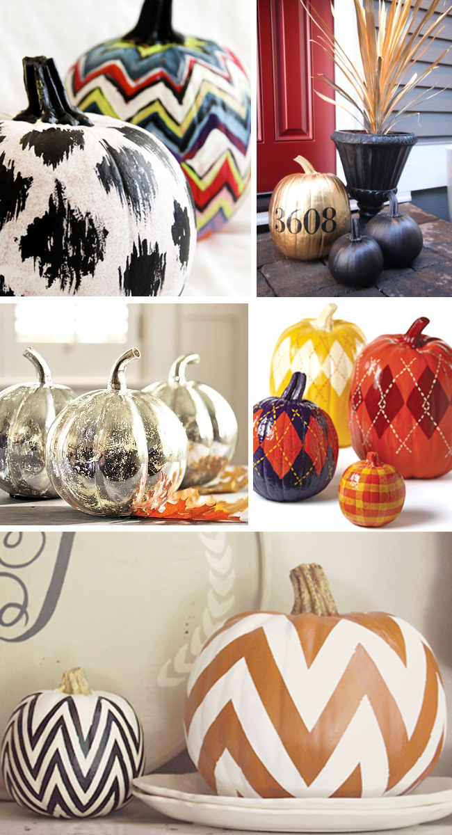 DIY // PRETTY PAINTED PUMPKINS, Oh So Lovely Blog