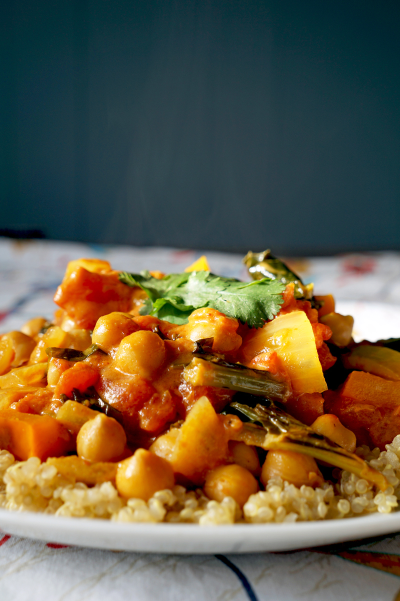 Vegan Chickpea and Kale Curry (Vegan) | Occasionally Eggs
