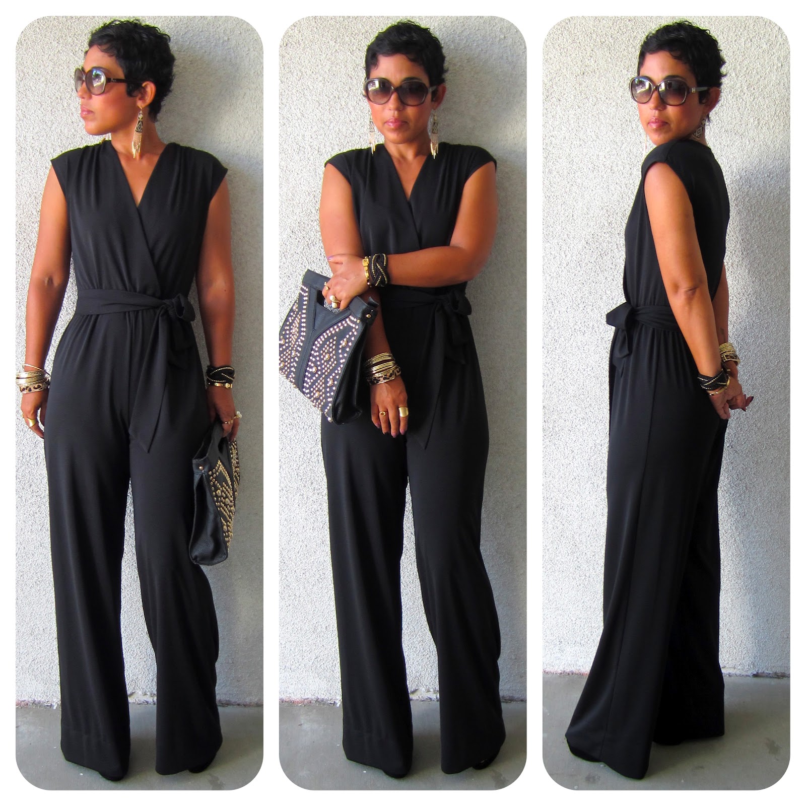 DIY Black Jumpsuit + Pattern Review McCall 6083 + Get The Look |Fashion ...