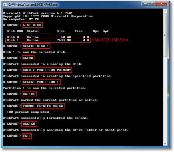 How To Create A Bootable Usb Drive Using Cmd Very Easily P C Madness