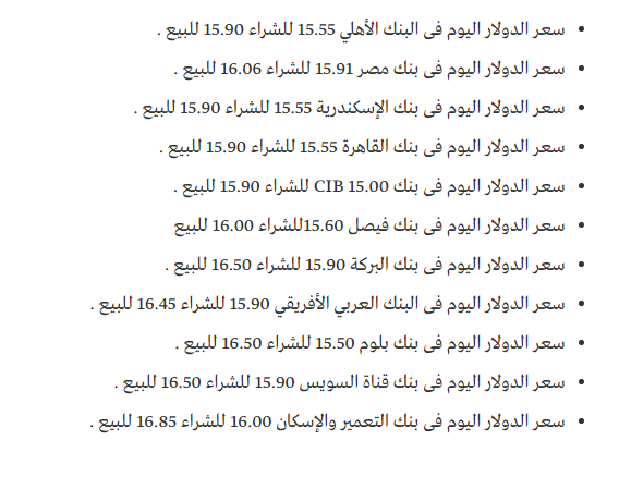 سعر الدولار في البنوك اليوم الاحد 13/11/2016 سعر الدولار في البنوك اليوم الاحد 13/11/2016