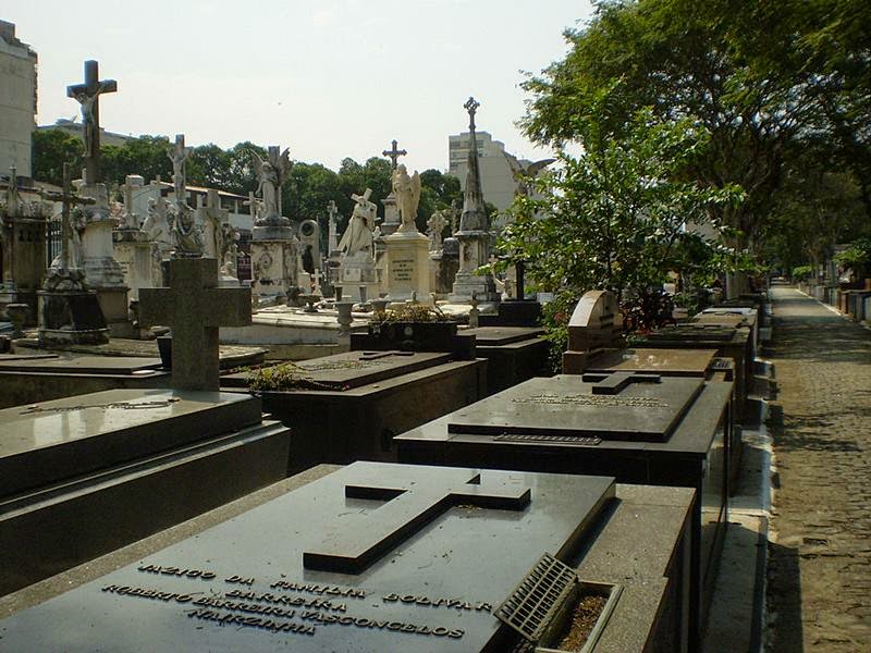 The Cemetery of St. John the Batista is the only cemetery in the South Zone of the city. The first burial in the cemetery of Sao Joao Batista held on December 4, 1852.