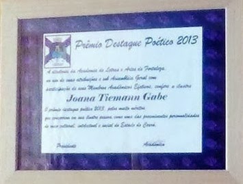 Prêmio Destaque poético 2013- ALAF