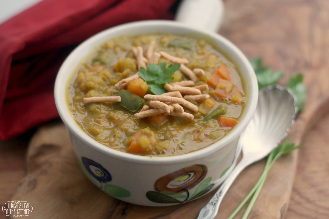 IndianSpiced Red Lentil and Veggie Soup All Roads Lead to the Kitchen