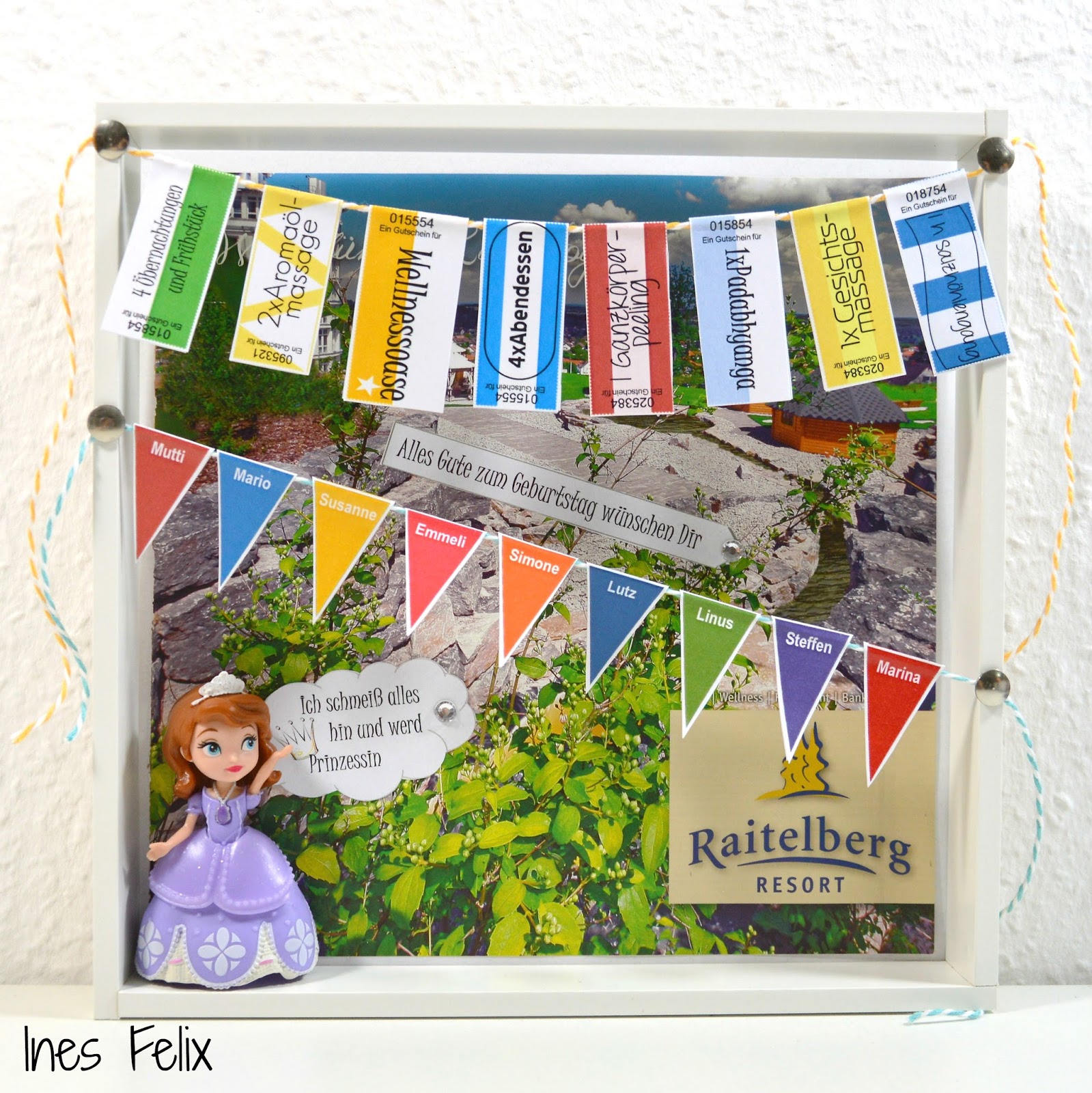 Ines Felix Kreatives Zum Nachmachen Wellness Gutschein Im Ikea Rahmen