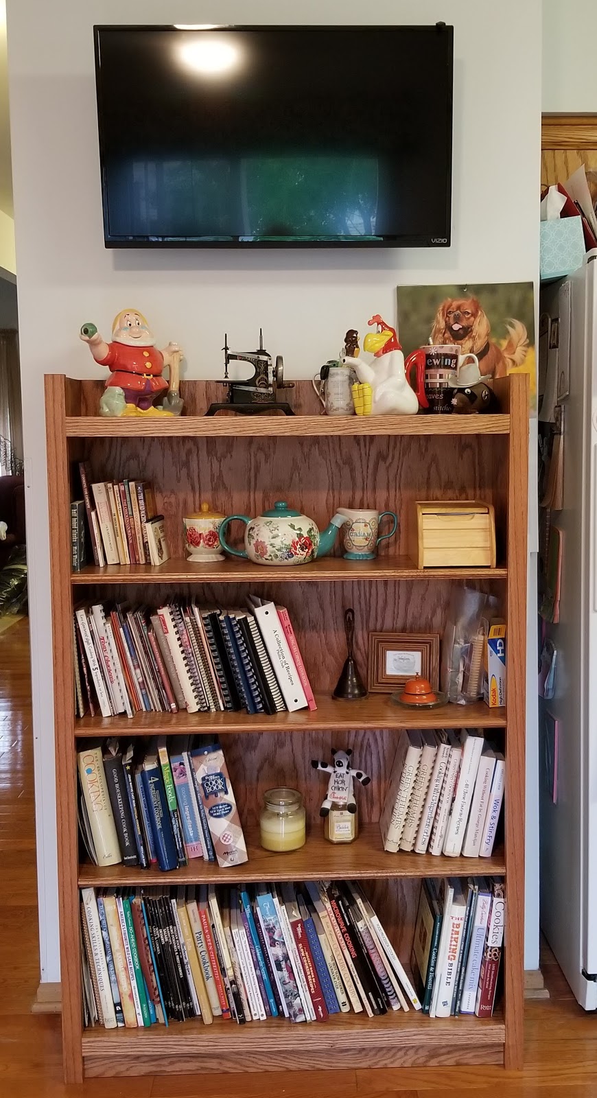 Cheryl's Teapots2Quilting Cook Book Shelf