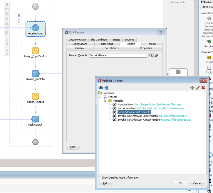My blog on SOA How to pass a SOAP header in BPEL