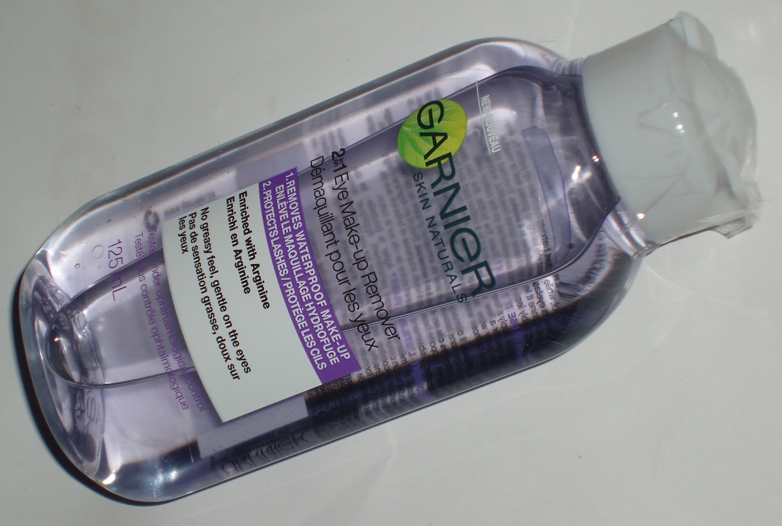 garnier 2 in 1 makeup remover
