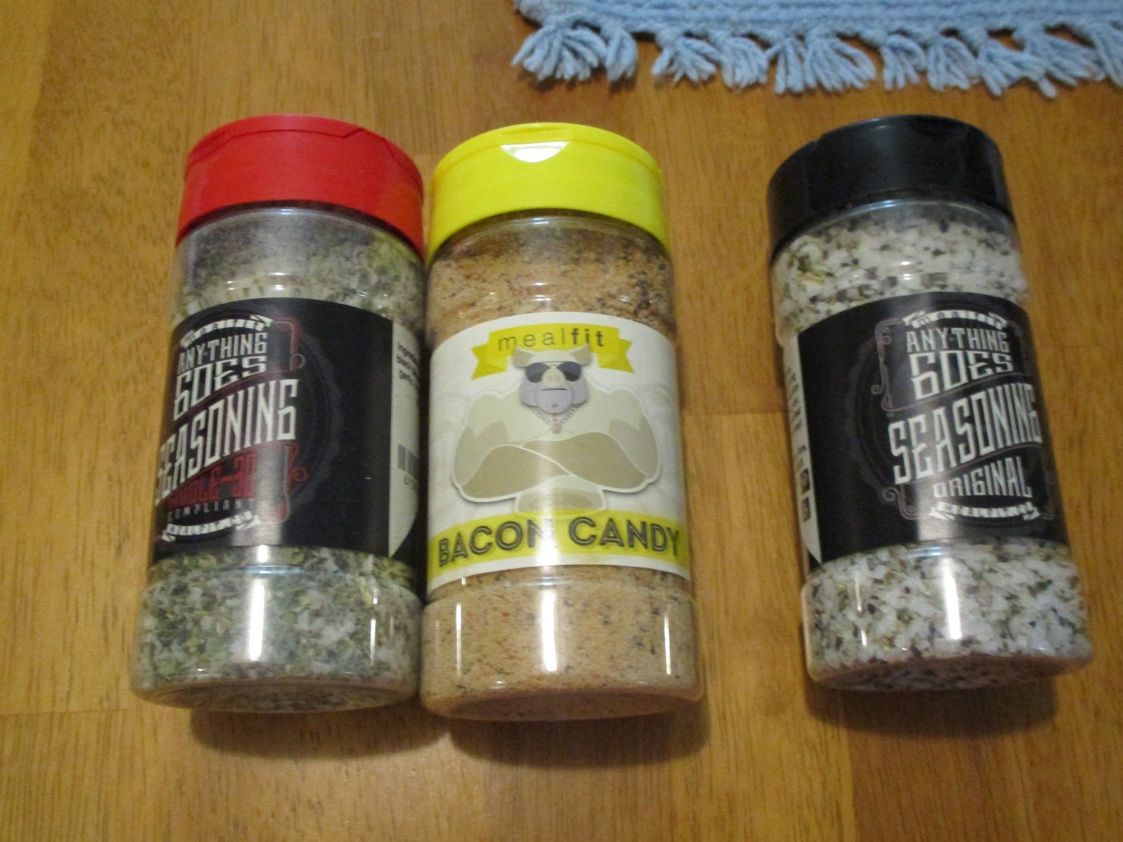 Missy's Product Reviews Mealfit Bacon Candy, Anything Goes Seasoning