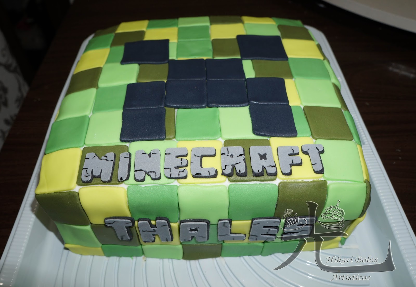 Bolo Minecraft - Hikari Bolos Artísticos