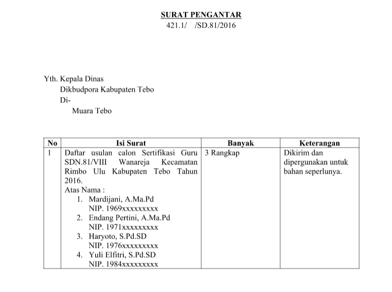 surat pengantar berkas sertifikasi tahun 2016 haryoto berbagi surat pengantar