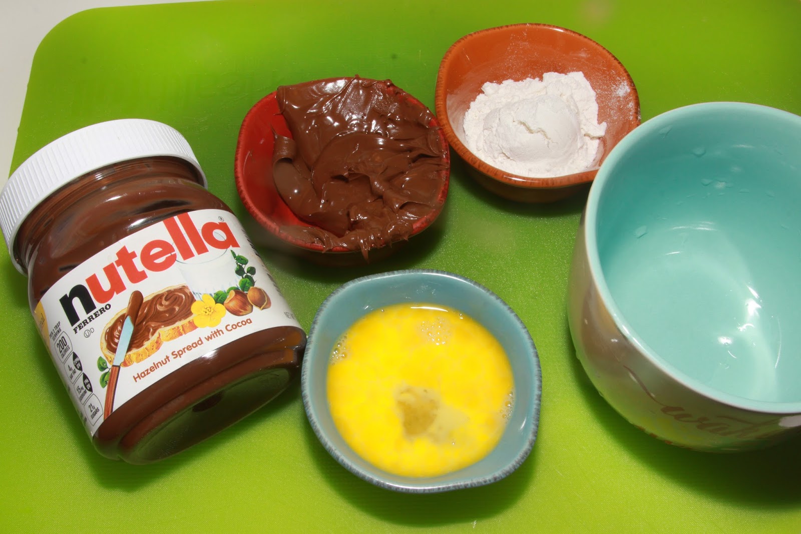 For the Love of Food Gooey Nutella Microwave Mug Cake SummerDessertWeek