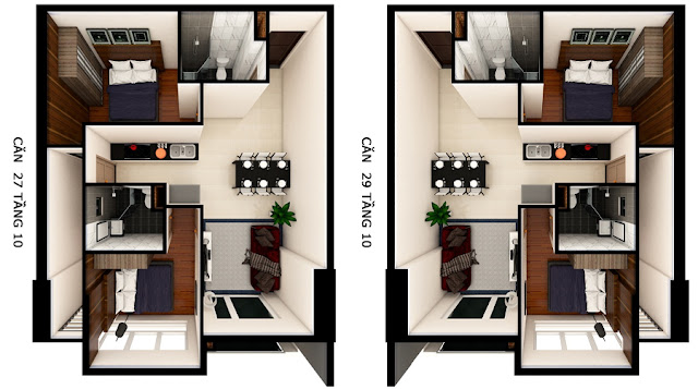 Layout căn hộ Monarchy Layout căn hộ Monarchy