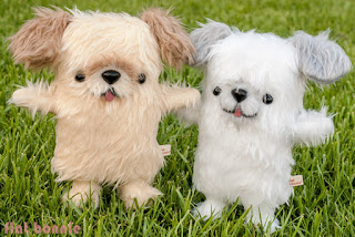 Flat Bonnnie plush doggy stuffed animal for Leanna Lin's Wonderland