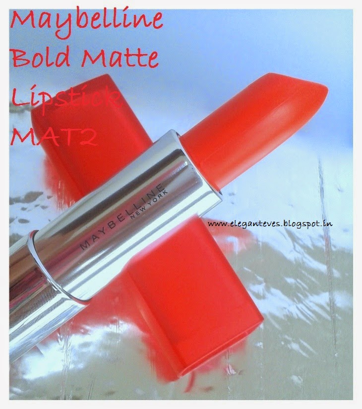 Review of Maybelline Bold Matte Lipstick MAT 2 Elegant Eves