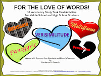 Vocabulary - FOR THE LOVE OF WORDS! Task Cards