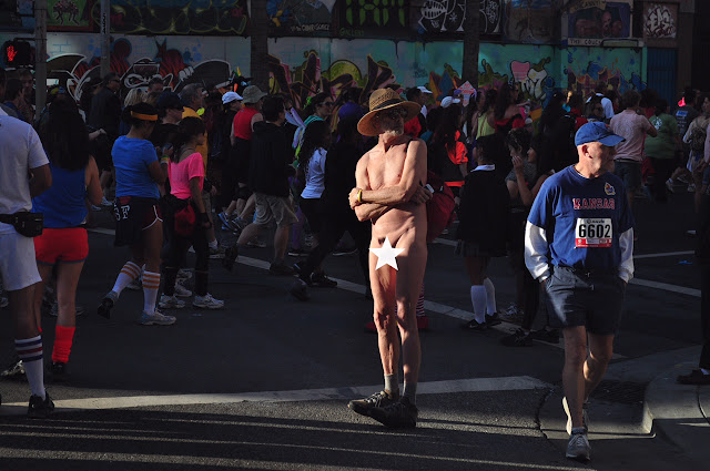 Bay to Breakers in San Francisco naked American man male Bay to Breakers San Francisco erect penis cock