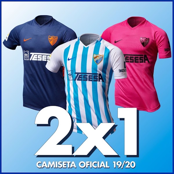 Málaga, promoción 2x1 en camisetas de la temporada 2019/2020