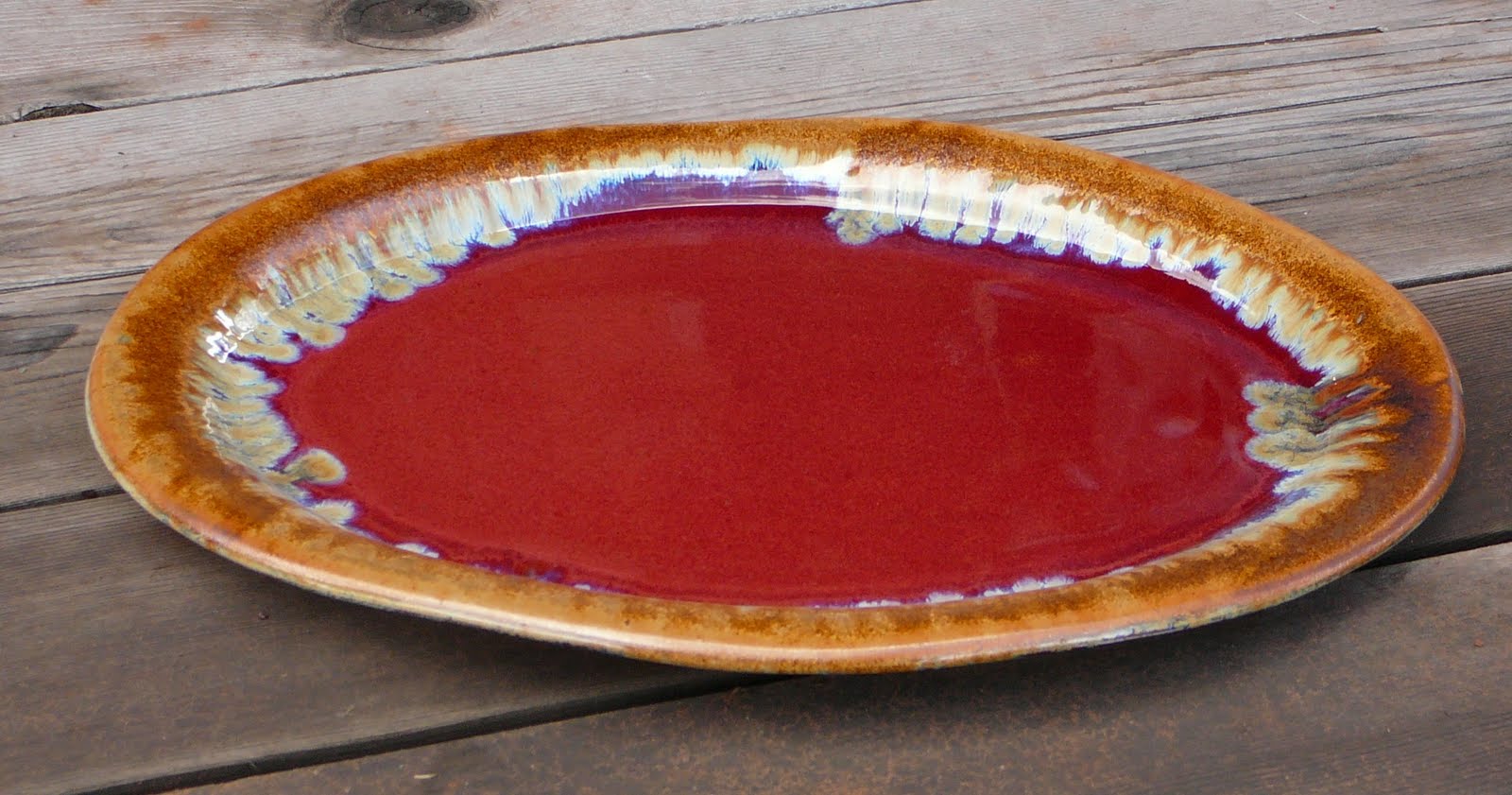 Canyon Creek Pottery in Sisters, Oregon. Handmade Pottery Platter