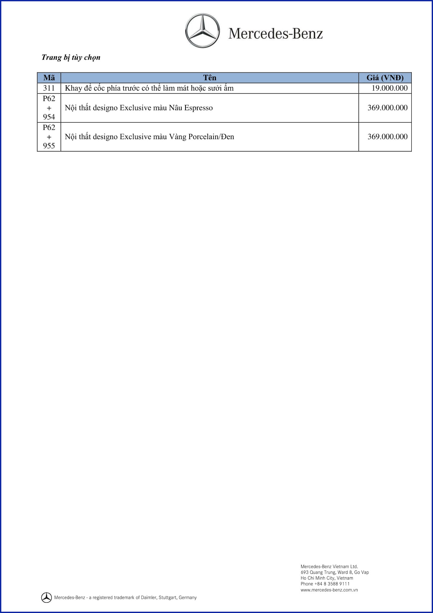 Bảng thông số kỹ thuật Mercedes GLS 500 4MATIC 2019 tại Mercedes Trường Chinh