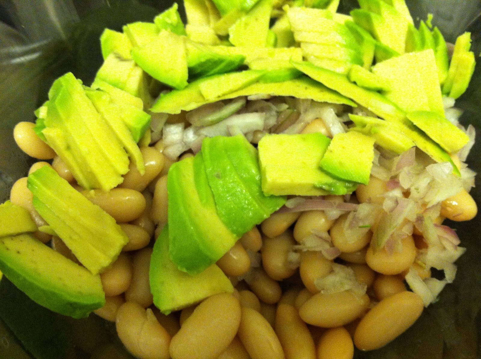 . White Bean Salad with Avocado