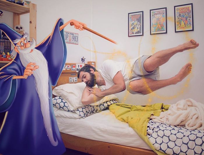 Hilarious Photoshopped Images Of Guy Having Fun With Our Favorite Disney Characters