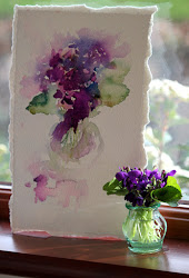 violet watercolour violets floral haines jean watercolor posy flower study watercolours flowers paintings painting dogsinart portrait stockbridge dogs