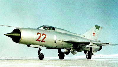 Первый перехватчик МиГ 21 ПФМ.