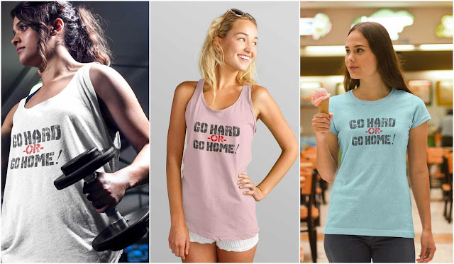 SWEAT IS JUST FAT CRYING: Go Hard or Go Home Gym Tank tops