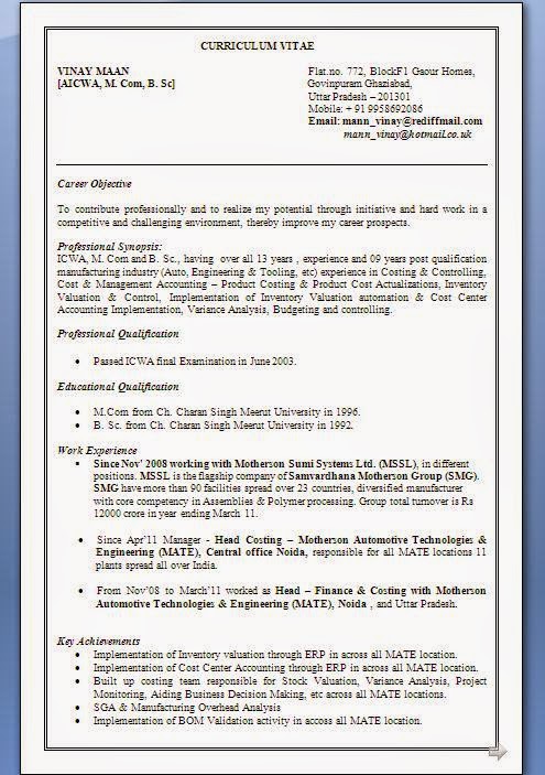 Resume Format Ug Resume Format - Professional Resume Formats (183).JPG