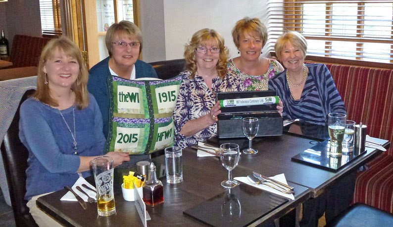 Wrawby WI with the Women's Institute Centenary Baton in May 2014 - picture on Nigel Fisher's Brigg Blog