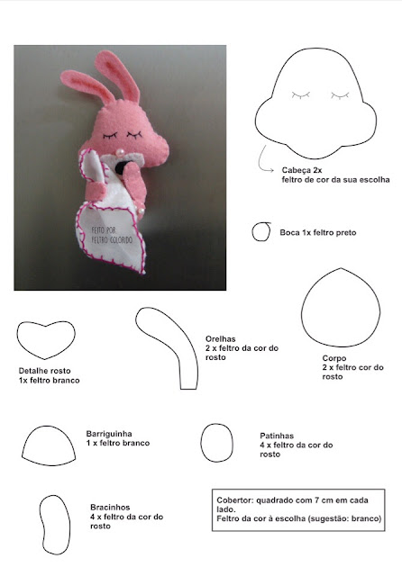 Featured image of post Molde De Coelho Em Feltro Facil