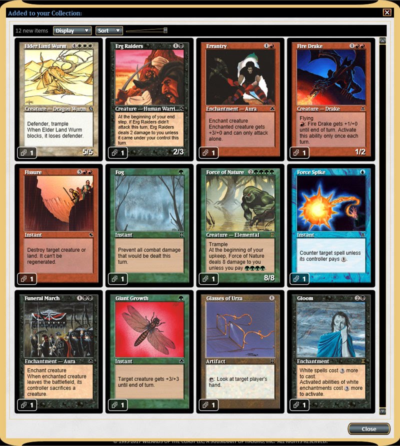 Magic the Gathering Adventures White Border MTGO as Black Border