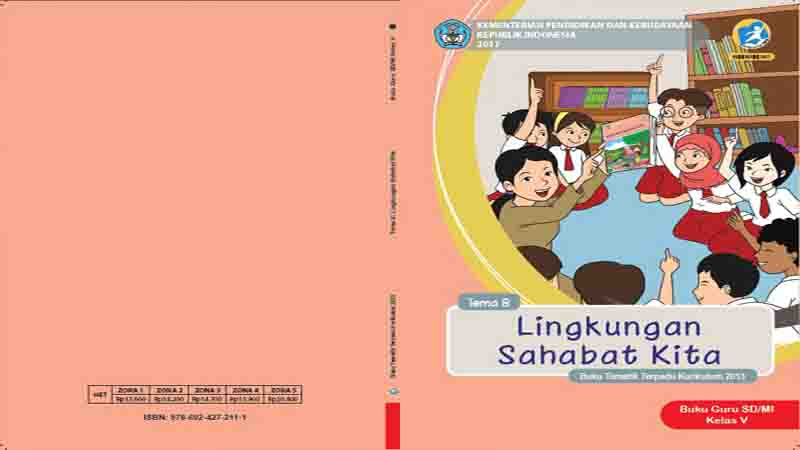 Buku Guru Kelas 5 SD Tema 8 Lingkungan Sahabat Kita