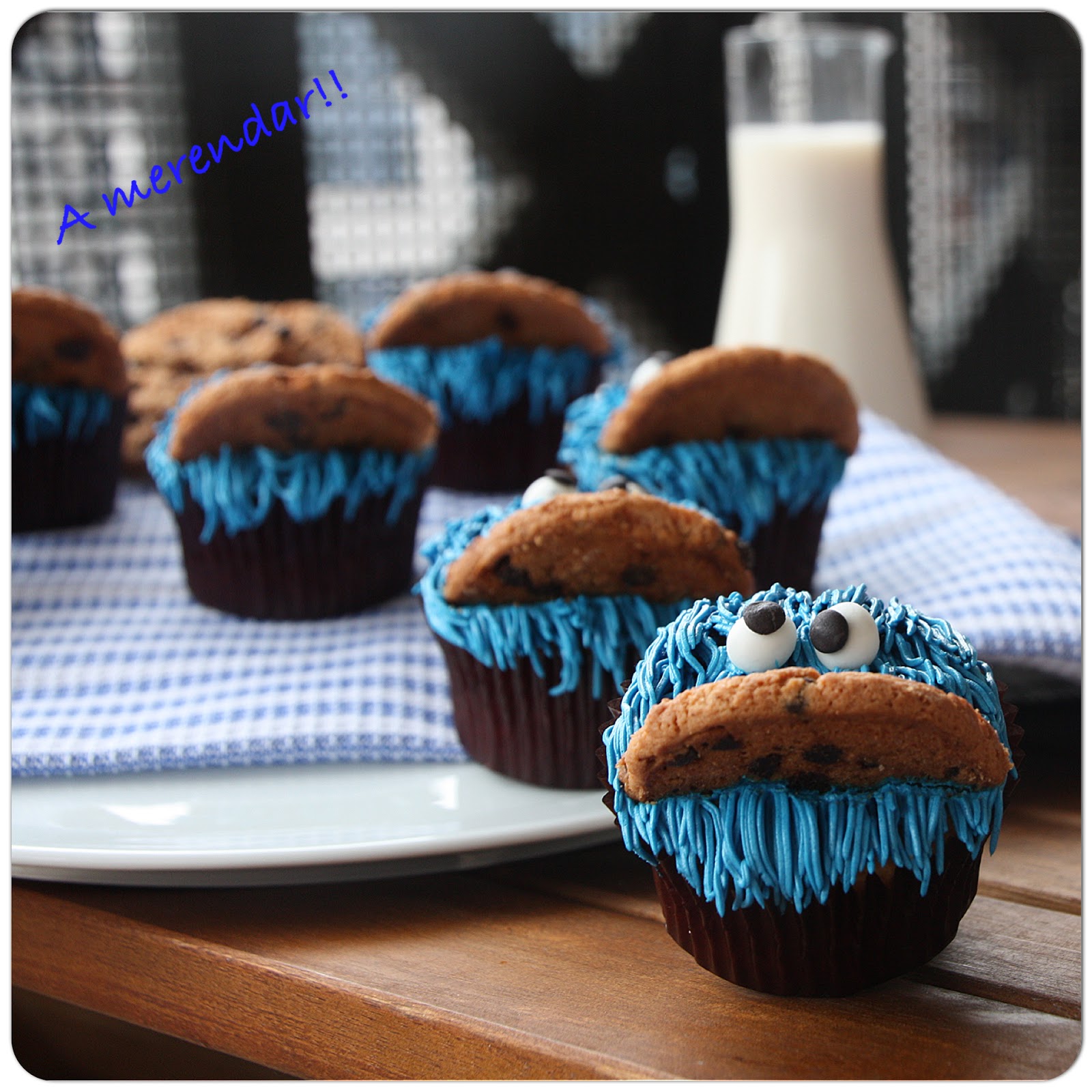My cupcakes & me Cupcakes monstruo de las galletas rellenos de Nutella!!