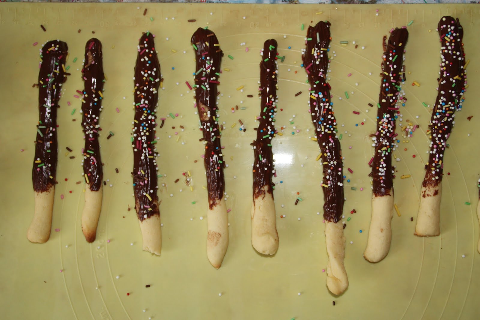 Des mikados maison au gouter.