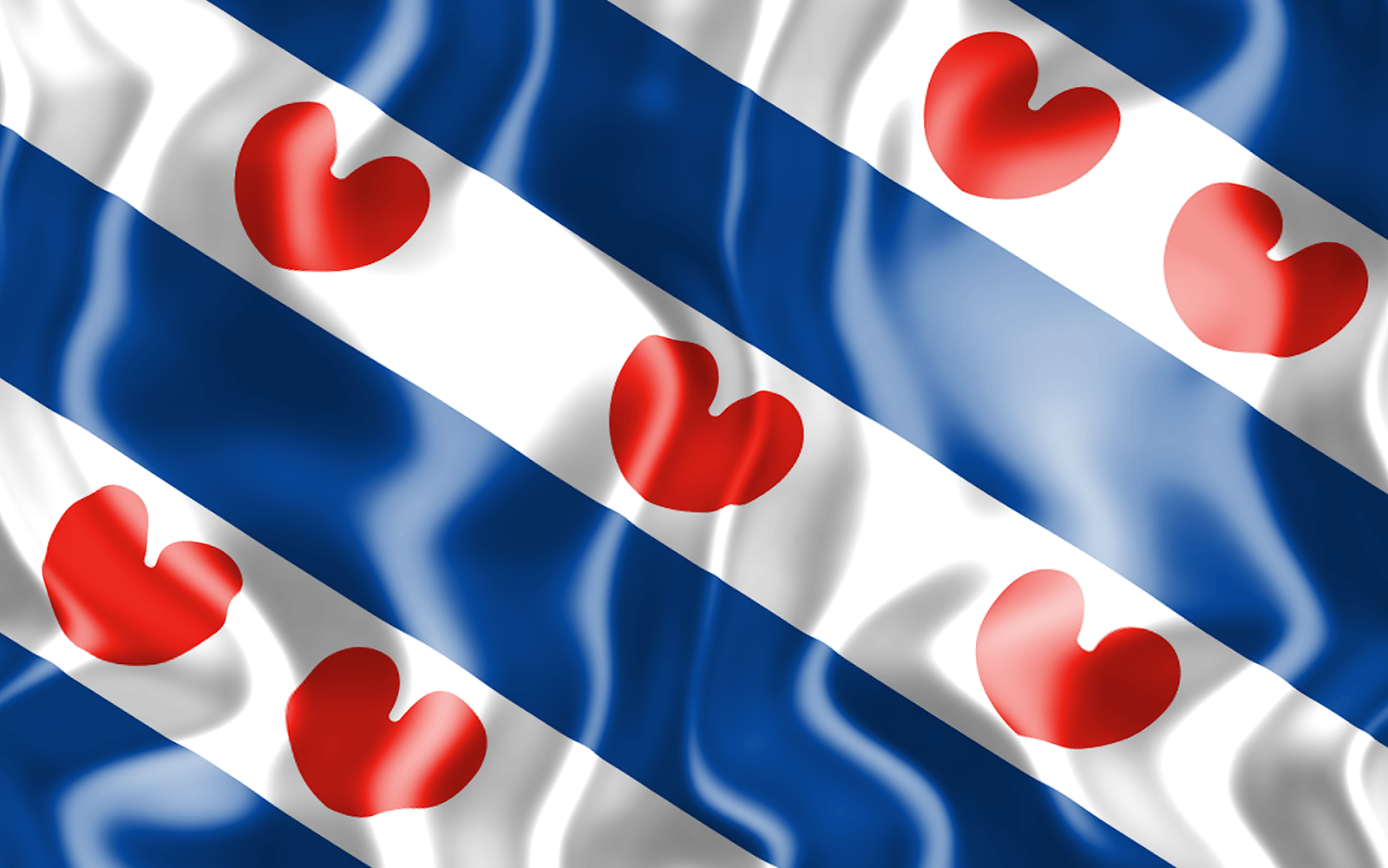 3D vlag van Friesland