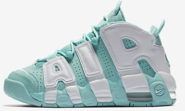 nike uptempo island green sizes