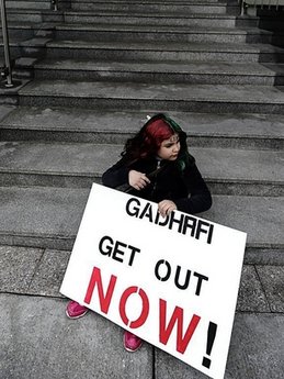 THE MESSAGE COULD NOT MORE CLEARER, GADDAFI OUT NOW!